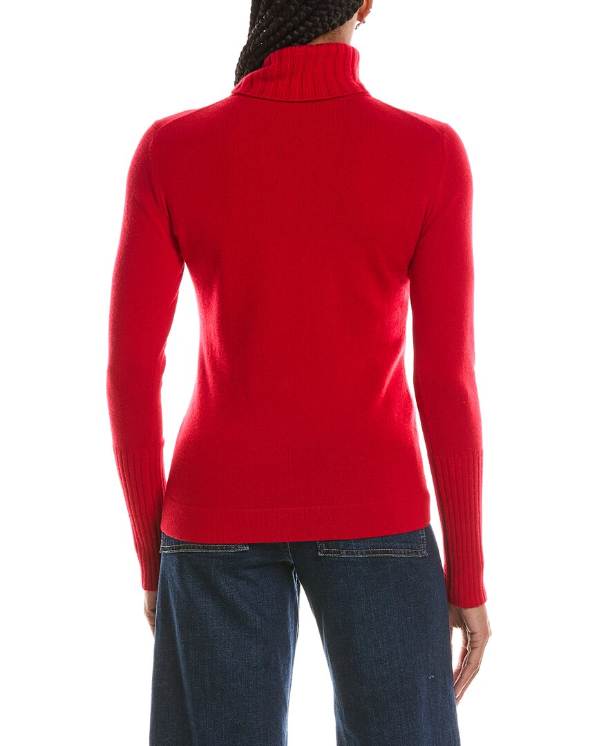 Forte Cashmere Chunky Trim Turtleneck 100% Cashmere Sweater