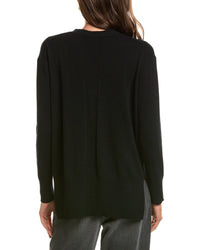 Forte Cashmere Hi-Low Easy Button 100% Cashmere Cardigan