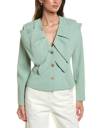 Gracia Gracia Ruffle Front Jacket
