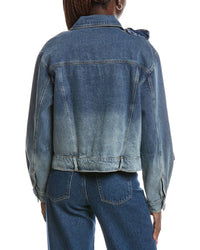 Gracia Flower Attached Denim Jacket