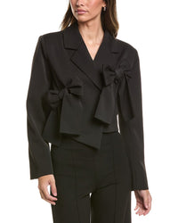 Gracia Gracia Applique Bow Crop Jacket