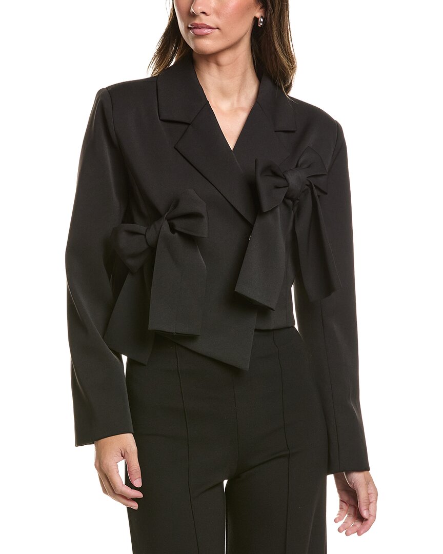 Gracia Gracia Applique Bow Crop Jacket