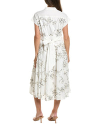 Gracia Gracia Floral Ruffle Work Belt Dress