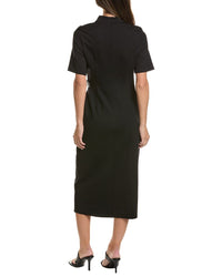 Gracia Gracia High Neck Belt Buckle Detail Dress