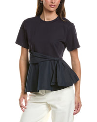 Gracia Gracia Crewneck Oversized Bow Top