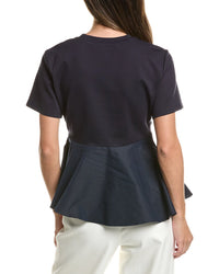 Gracia Gracia Crewneck Oversized Bow Top