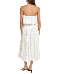 1.State Strapless Smocked Waist Tiered Maxi Dress