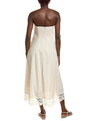 1.STATE 1.State Strapless Linen-Blend Dress