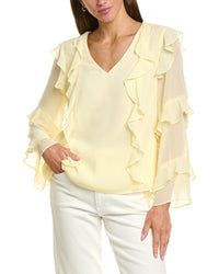 1.State Long Sleeve Ruffle Top