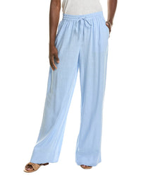 1.State Wide Leg Casual Linen-Blend Pant