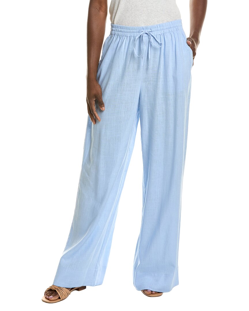 1.State Wide Leg Casual Linen-Blend Pant