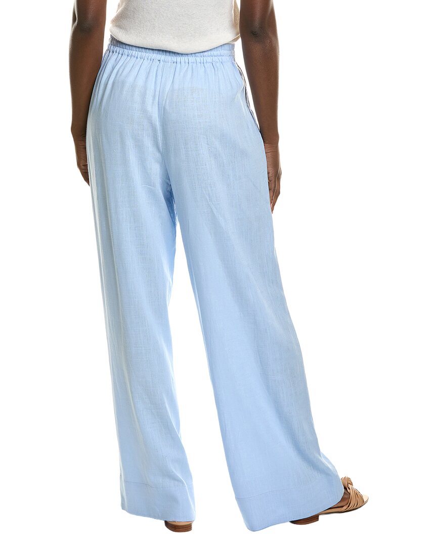 1.State Wide Leg Casual Linen-Blend Pant