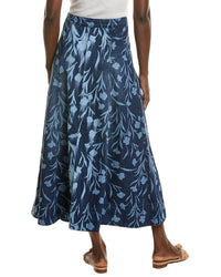 1.State Seamed Maxi Denim Skirt