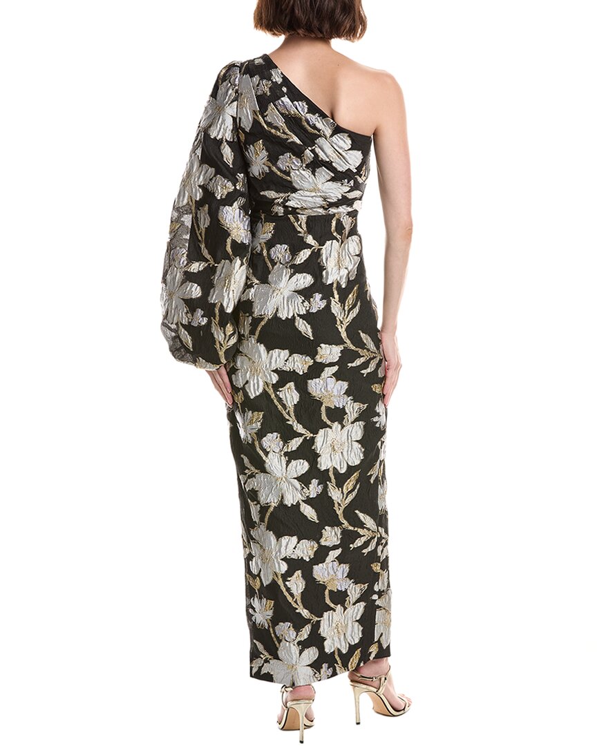 Milly Milly Cher Floral Jacquard One-Shoulder Dress