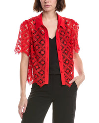 Milly Milly Addison Tile Lace Shirt