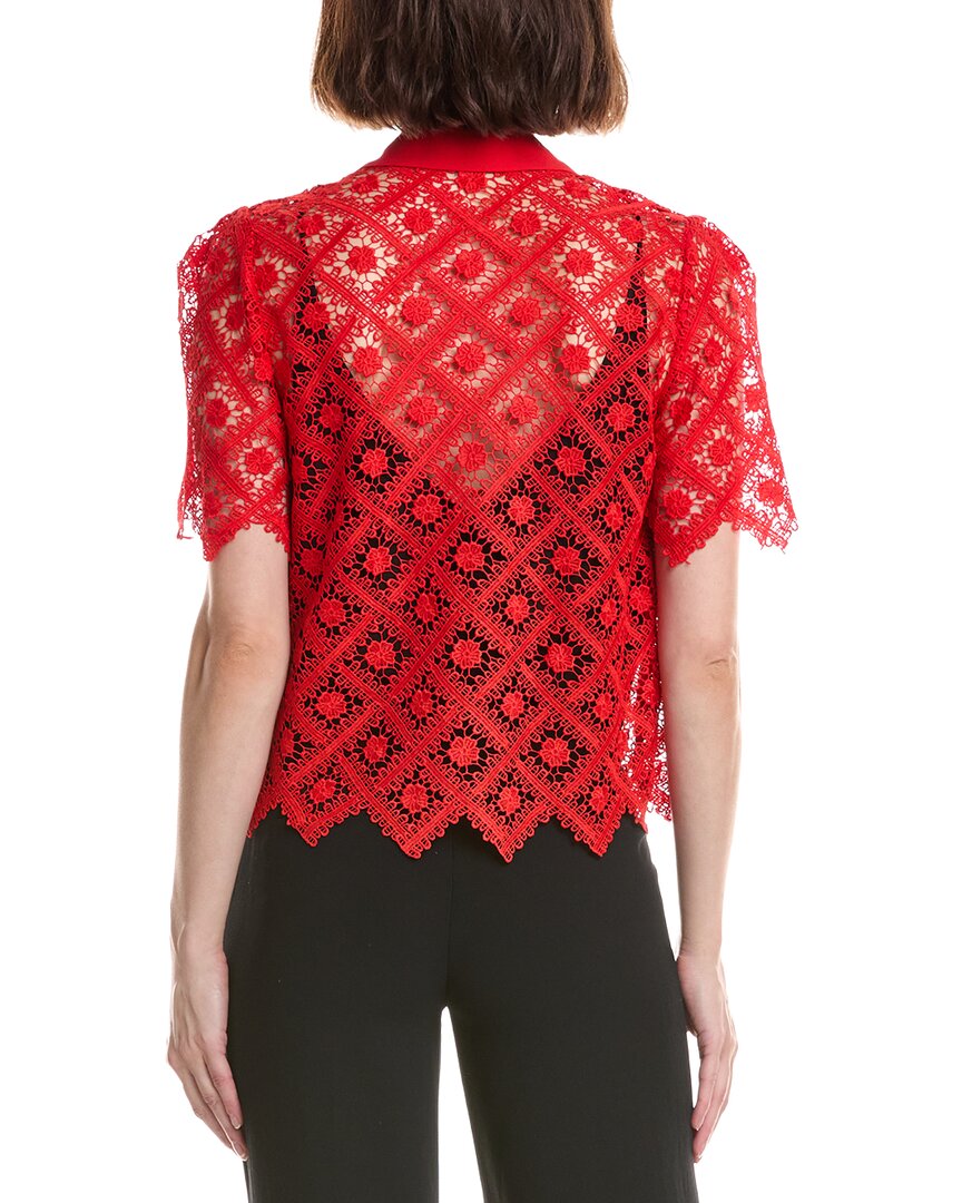 Milly Milly Addison Tile Lace Shirt