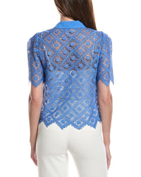 Milly Addison Tile Lace Shirt