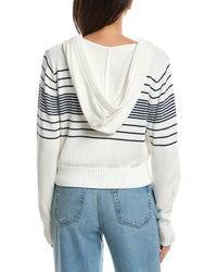 WISPR Wispr Beach Stripe Cropped Hoodie