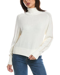 WISPR Wispr Embroidery Mock Neck Sweater