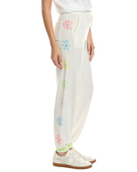 WISPR Wispr Floral Embroidery Silk-Blend Jogger
