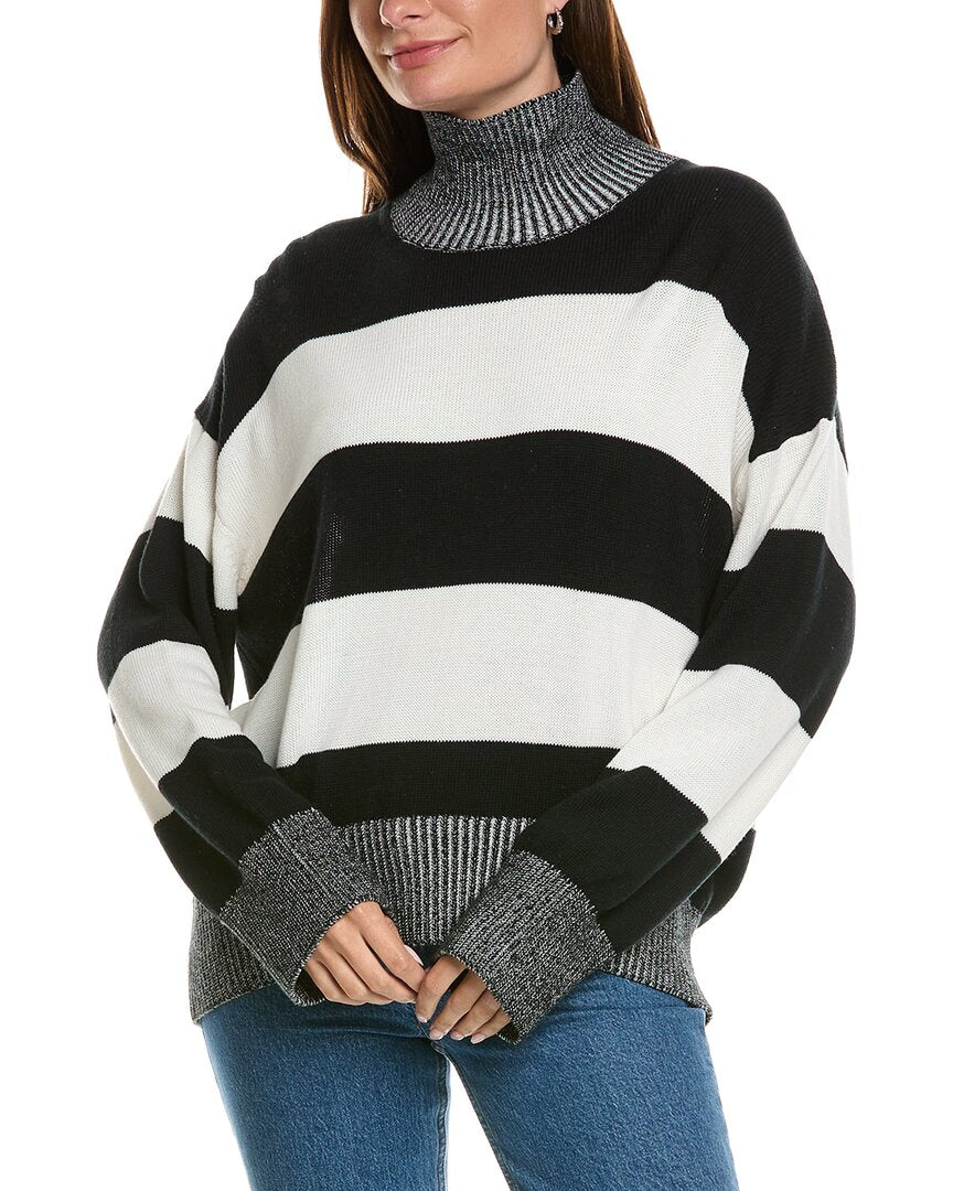 WISPR Wispr Betty Stripe High Neck Sweater