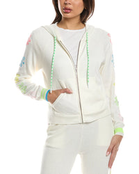 WISPR Wispr Floral Embroidery Silk-Blend Hoodie