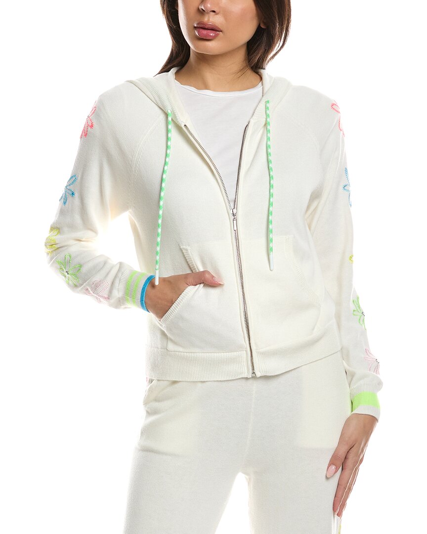 WISPR Wispr Floral Embroidery Silk-Blend Hoodie