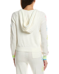 WISPR Wispr Floral Embroidery Silk-Blend Hoodie