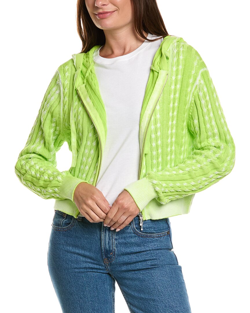 WISPR Wispr Pointelle Silk-Blend Cardigan