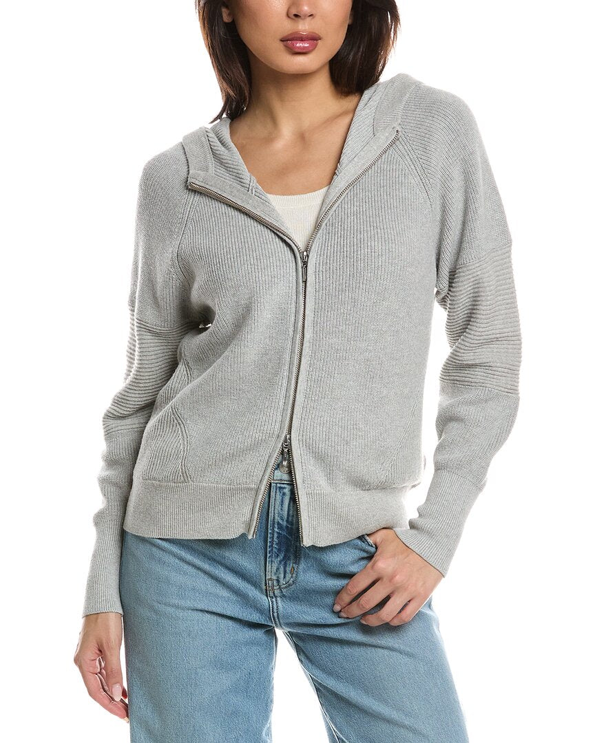 WISPR Wispr Lana Rib Detail Zip Hoodie