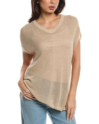 WISPR Wispr Chevron Pointelle Bronte Silk-Blend Top