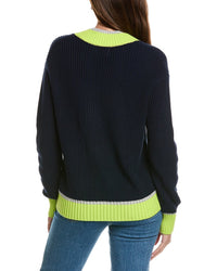 WISPR Wispr Chunky Tipped High V-Neck Sweater