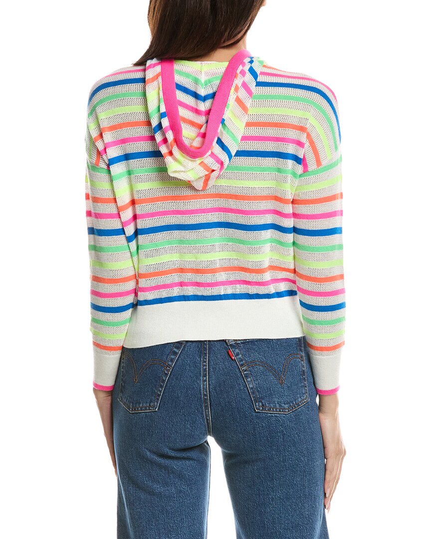 WISPR Wispr Rainbow Stripe Silk-Blend Hoodie