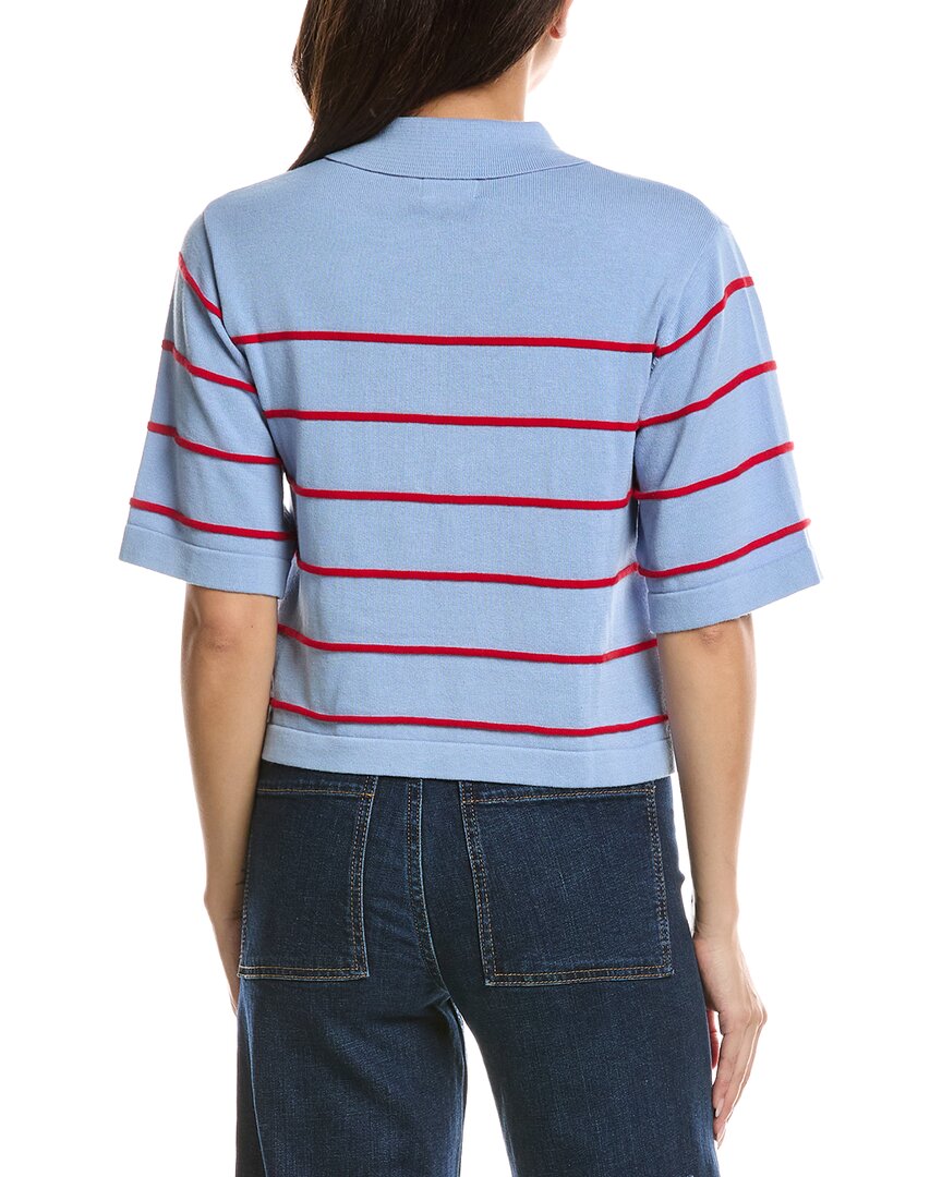 WISPR Wispr Stripe Button Up Polo Sweater