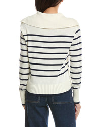 WISPR Wispr Stripe Lace Up Knit Sweater