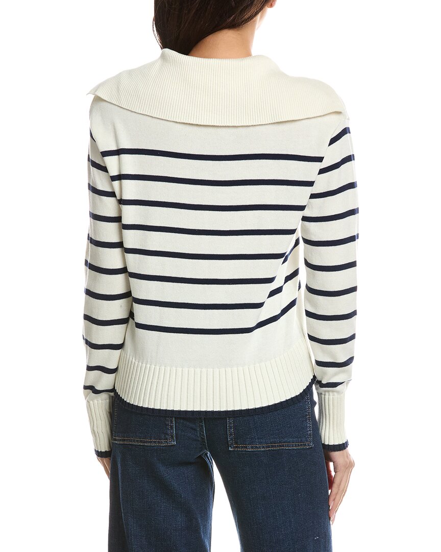 WISPR Wispr Stripe Lace Up Knit Sweater