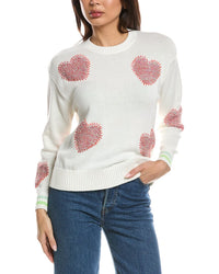 WISPR Wispr Tufted Heart Crewneck Sweater