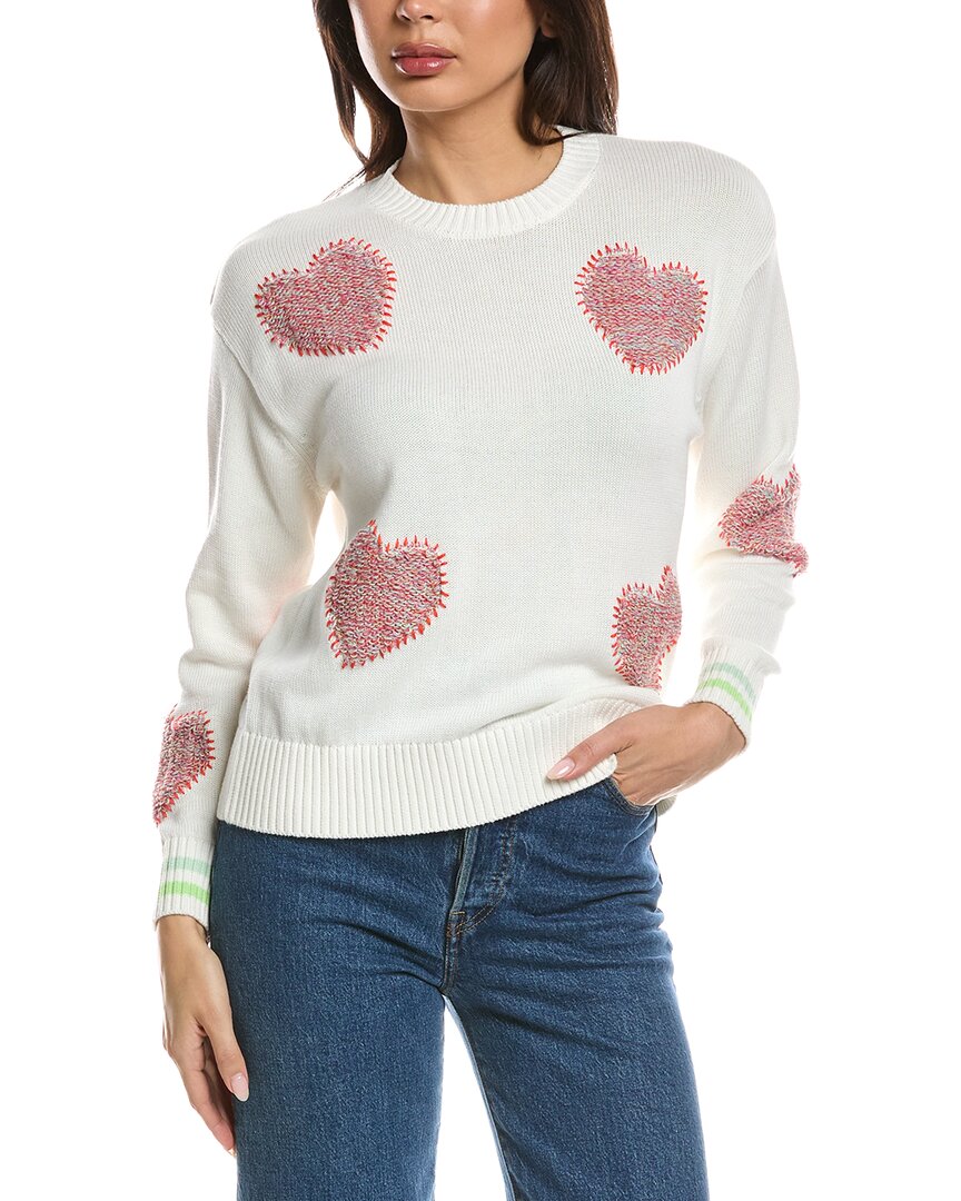WISPR Wispr Tufted Heart Crewneck Sweater