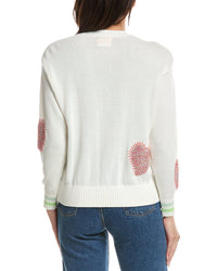 WISPR Wispr Tufted Heart Crewneck Sweater