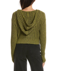 WISPR Wispr Twist Yarn Ladder Stitch Cropped Hoodie