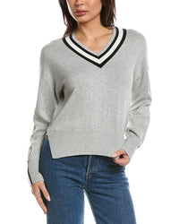 WISPR Wispr Valerie Stripe V-Neck Sweater