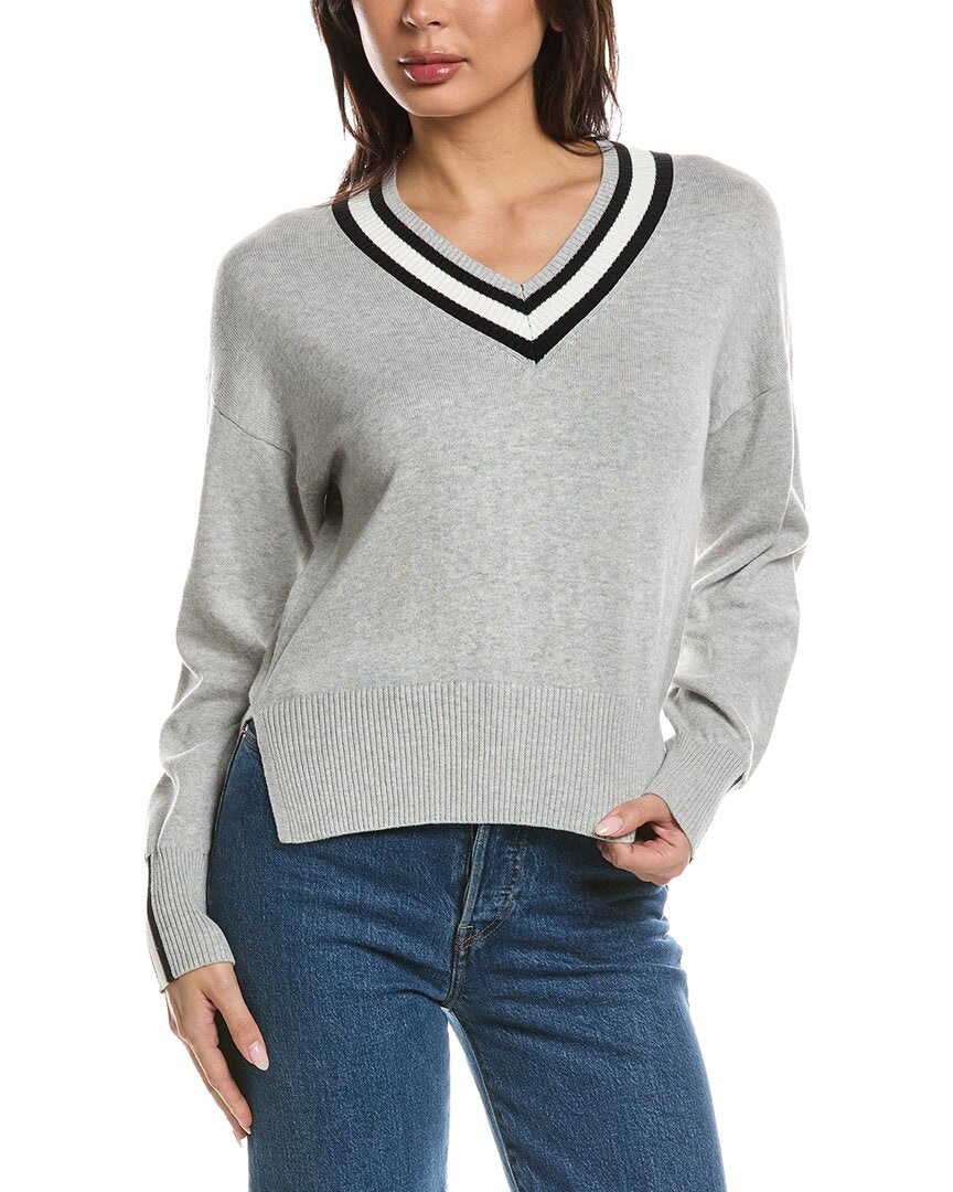 WISPR Wispr Valerie Stripe V-Neck Sweater