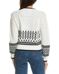 WISPR Wispr Mix Stitch Geo Crewneck Sweater