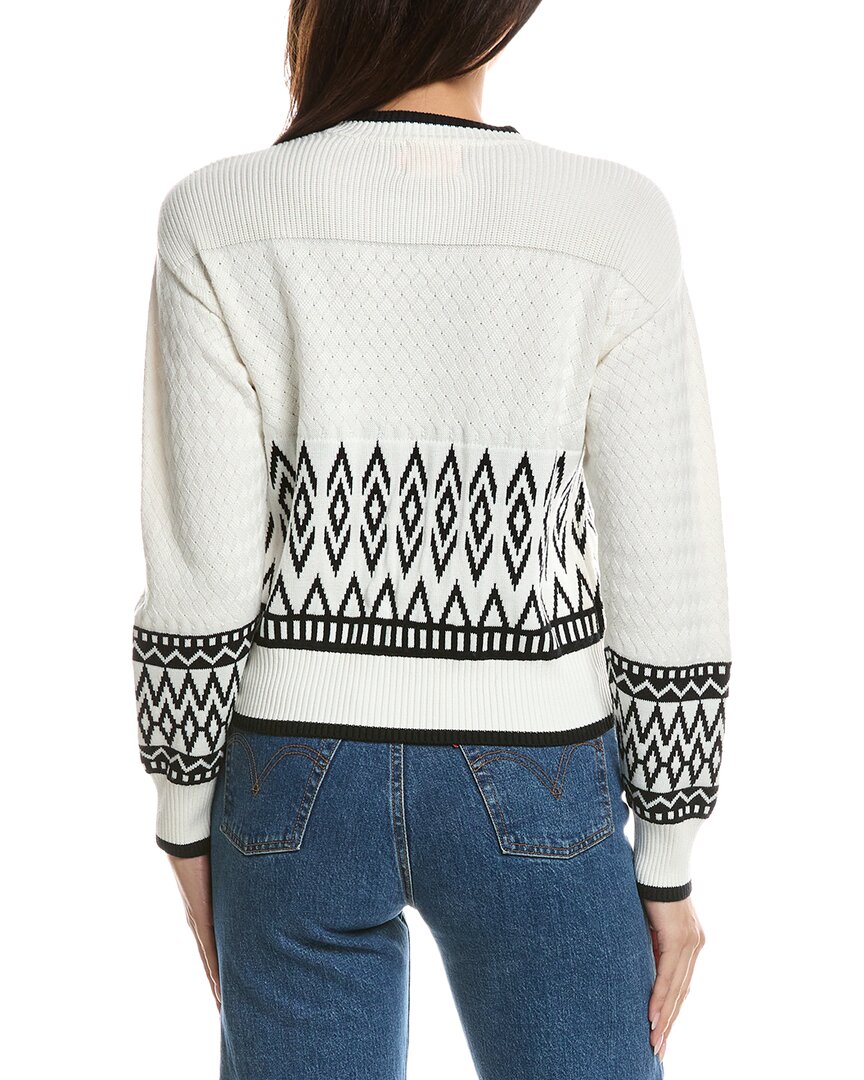 WISPR Wispr Mix Stitch Geo Crewneck Sweater