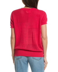 WISPR Wispr Mixed Pointelle Silk-Blend Tank