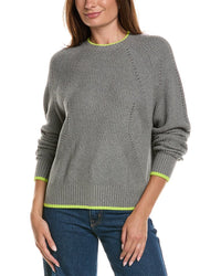 WISPR Wispr Embroidered Floral Silk-Blend Sweater