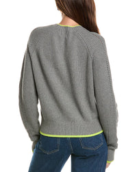 WISPR Wispr Embroidered Floral Silk-Blend Sweater