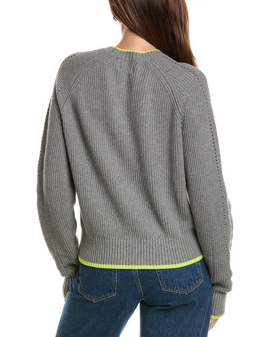 WISPR Wispr Embroidered Floral Silk-Blend Sweater
