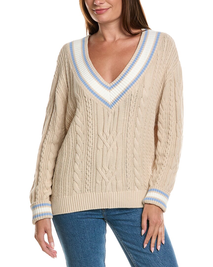WISPR Wispr Chevron Stripe Silk-Blend Sweater