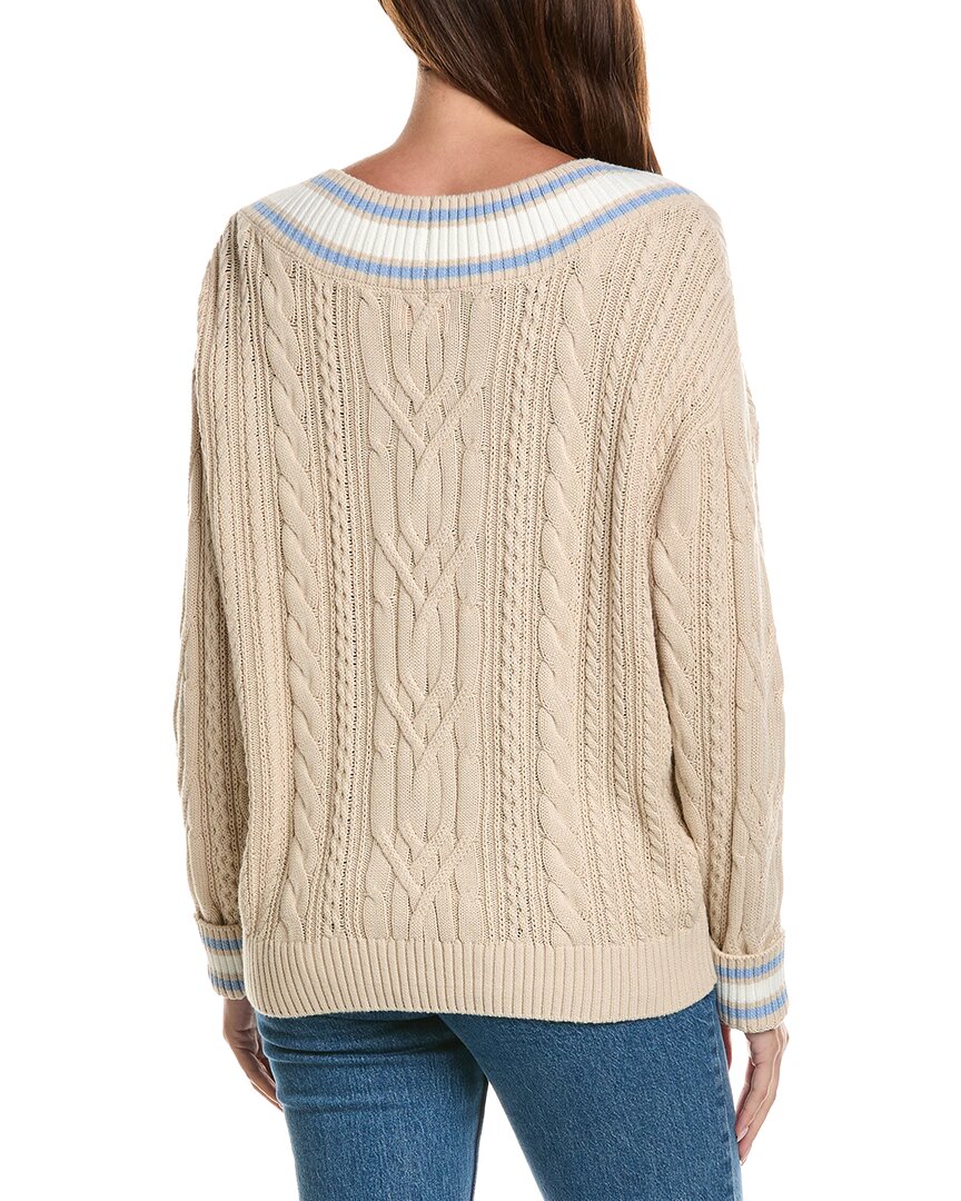 WISPR Wispr Chevron Stripe Silk-Blend Sweater